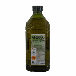 En Jaén, La Despensa del Berral ofrece el aceite Amurjo en envases de 2 litros, un verdadero tesoro culinario.